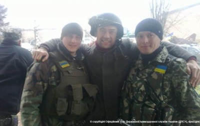 Российский актер Анатолий Пашинин посетил украинских пограничников и солдат