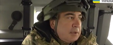 Саакашвили побывал в зоне АТО