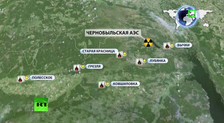 Эксперты: Пожары в «Чернобыльской пуще» представляют серьезную угрозу