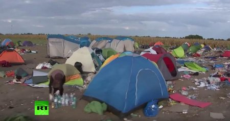Палатки, крысы и тараканы: приезжающие в Европу мигранты оставляют после се ...