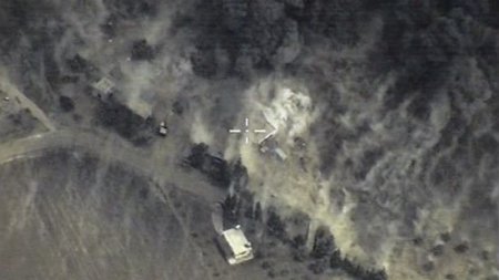 Минобороны России опубликовало видеозапись авиаударов в Сирии