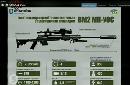 «Укроборонпром» представил снайперскую винтовку