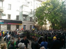 В Кишиневе произошли стычки митингующих с полицией