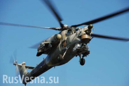 Уникальные кадры: «Ночные охотники» Ми-28 ВКС России уничтожают технику боевиков в Сирии (ВИДЕО)