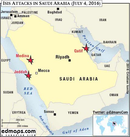 Три теракта произошли в Саудовской Аравии за сутки