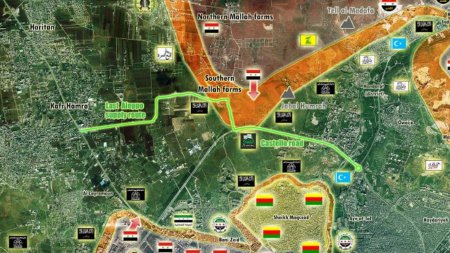 Сирийская армия подошла к трассе Кастелло к северу от Алеппо