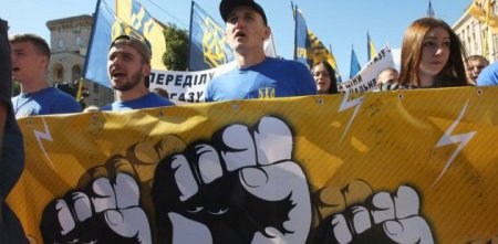 В Киеве состоялся очередной антитарифный митинг