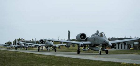 В Эстонию на учения прибудут восемь штурмовиков ВВС США A-10 Thunderbolt