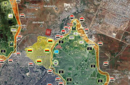 Сирийская армия взяла под контроль до половины района Овейджа и большую часть района Бустан аль-Баша на севере Алеппо