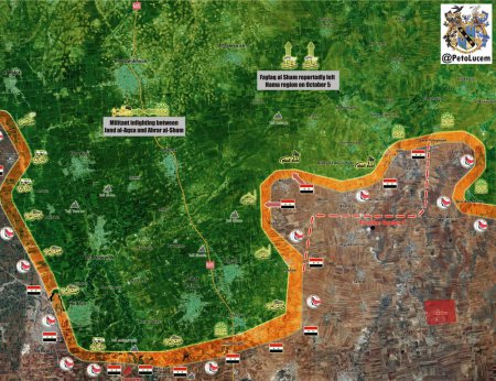 Сирийская армия освободила около 10 селений и атаковала поселок Маан в пр. Хама