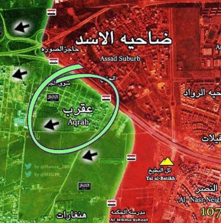 Сирийская армия освободила район Аль-Акраб на юго-западе Алеппо - Военный Обозреватель