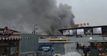 В Одессе горел рынок Привоз