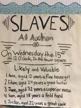 Аукцион рабов: скандал в американской школе (ФОТО)
