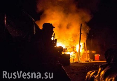 Под Донецком ожесточенный бой, в ход пошли артиллерия и бронетехника