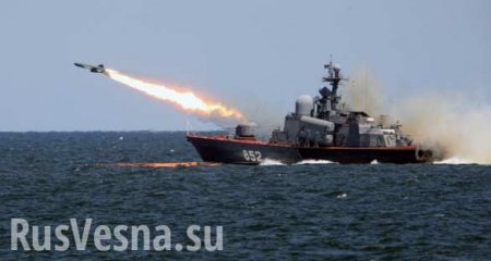 Уникальные кадры: испытания ракетных пусков нового российского фрегата (ВИДЕО)