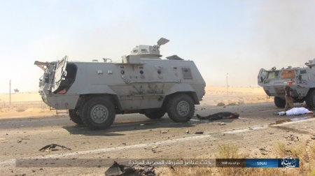 Боевики ИГ атаковали египетскую полицию в районе Бир аль-Абед 18+