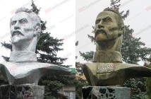 В Бердянске памятник Дзержинскому переделали в казака Кривоноса