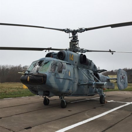 Отремонтированный вертолет Ка-29 на Балтийском флоте