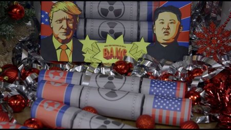 Новогодний апокалипсис: в Англии выпустили фейерверки с портретами Трампа и Ким Чен Ына