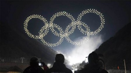 На открытии Олимпиады дроны-светлячки поставили мировой рекорд