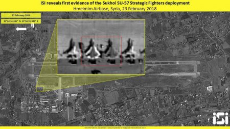 Израильский спутник сфотографировал Су-57 на авиабазе Хмеймим