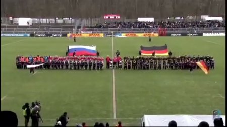 На матче ЧЕ по регби вместо российского включили гимн СССР