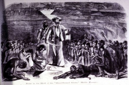 Транспортировка африканских рабов через Атлантику. Иллюстрации американских ...
