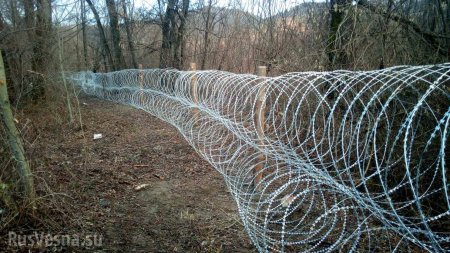 Вдоль западной границы Украины растянули забор из колючей проволоки (ФОТО)