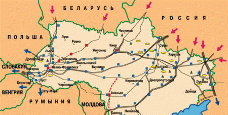 Транзит газа через Украину по основному маршруту упадет 1 января в 9 раз
