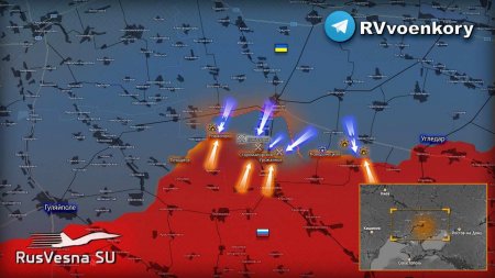 Идут ожесточенные бои: резервы Армии России остановили наступление ВСУ на Времеевском выступе и контратакуют (КАРТА)