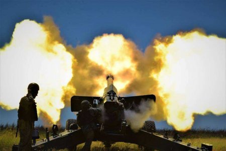 Бои у Артёмовска: врага уничтожает артиллерийский полк 150-й мсд (ВИДЕО)