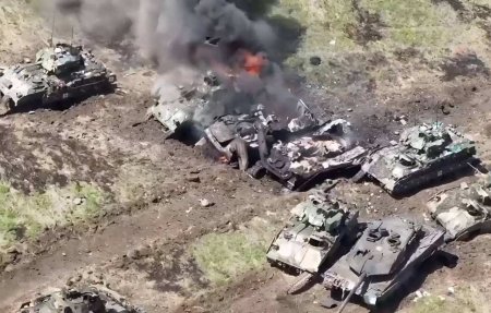 Новые Abrams и Bradley уничтожены в бою у Авдеевки (ВИДЕО)