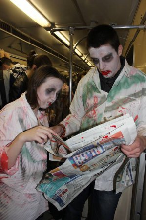 В киевском метро "зомби"...