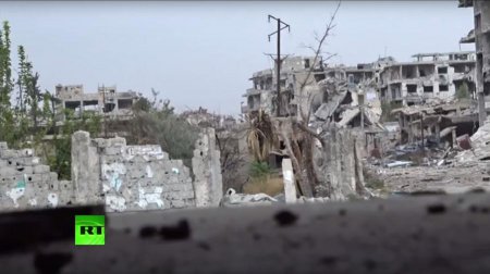 Подземная война в пригородах Дамаска: сирийская армия ведёт наступление в Д ...