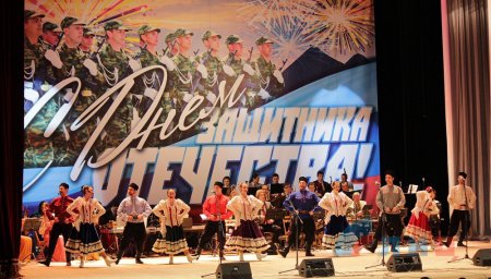 Торжественные мероприятия в Республиках Новороссии посвященные Дню защитника Отечества