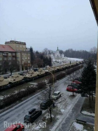 Словаки в ярости от переброски военной техники НАТО (ФОТО, ВИДЕО)