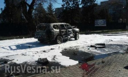 СРОЧНО: В центре Мариуполя взорван автомобиль ВСУ (+ФОТО, ВИДЕО)