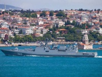 Фрегат "Адмирал Григорович" отработал ведение боя одиночным кораблем в Средиземном море - Военный Обозреватель