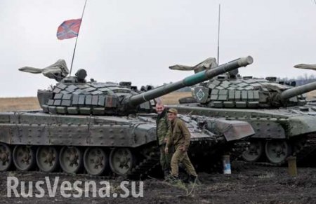 Учения танковых экипажей в ДНР — зрелищные кадры (ВИДЕО)