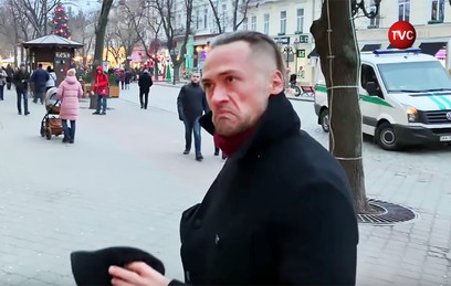 В Одессе сняли странное поведение бывшего российского актёра Пашинина (ФОТО, ВИДЕО)